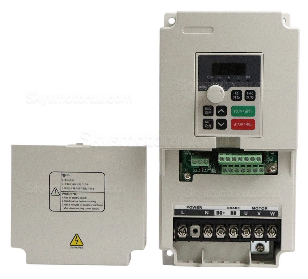 3.7KW 5HP Variable Frequency Drive H100-3.7S2/H100-3.7T4 220V/380V Single/Three Phase Input